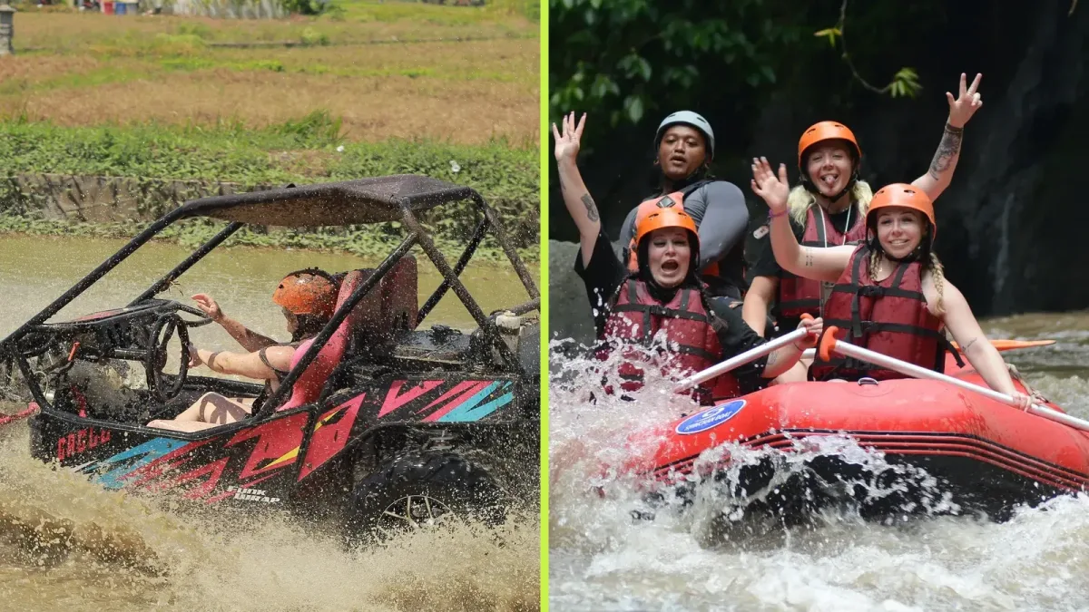 Single buggy and rafting combination package